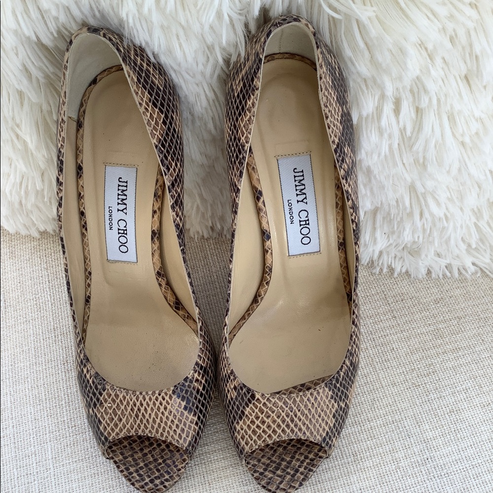 Jimmy choo snakeskin heel